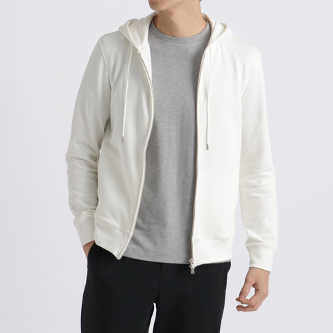 Urake Zip Up Hoodie Color: Off White