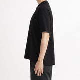Mock Neck Big T-shirt Color: Black