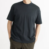 Mock Neck Big T-shirt Color: Navy