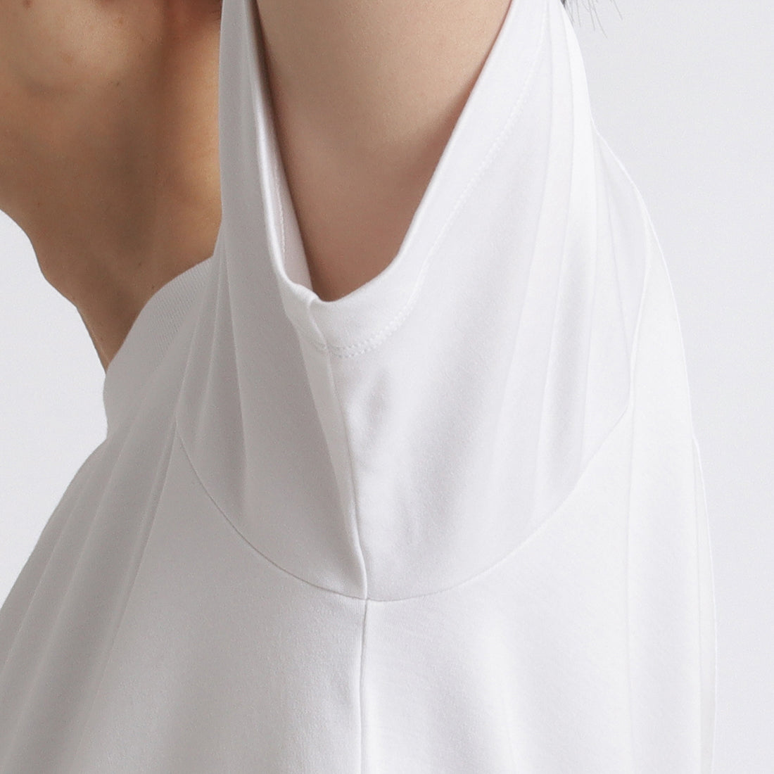 Mock Neck Big T-shirt Color: White
