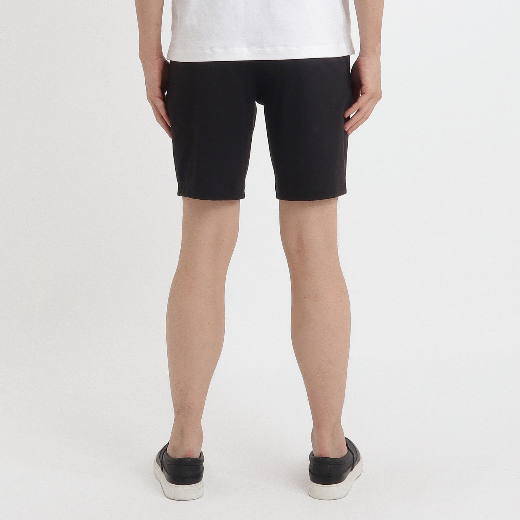 SUVIN PLATINUM High Gauge Fraise Comfort Short Pants Color: Black