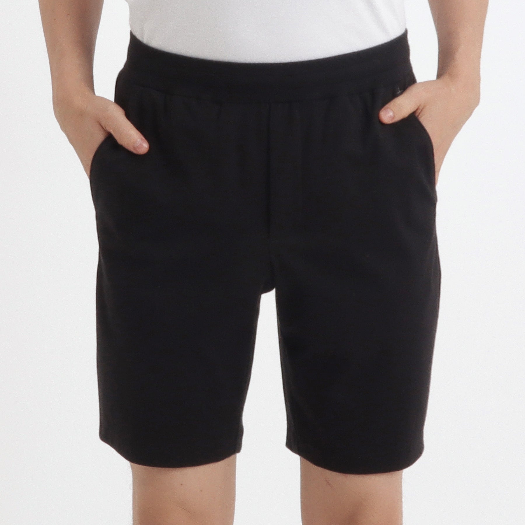 SUVIN PLATINUM High Gauge Fraise Comfort Short Pants Color: Black