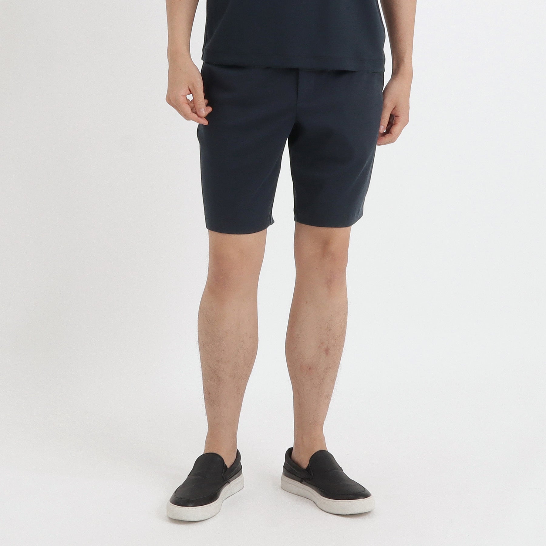 SUVIN PLATINUM High Gauge Fraise Comfort Short Pants Color: Navy