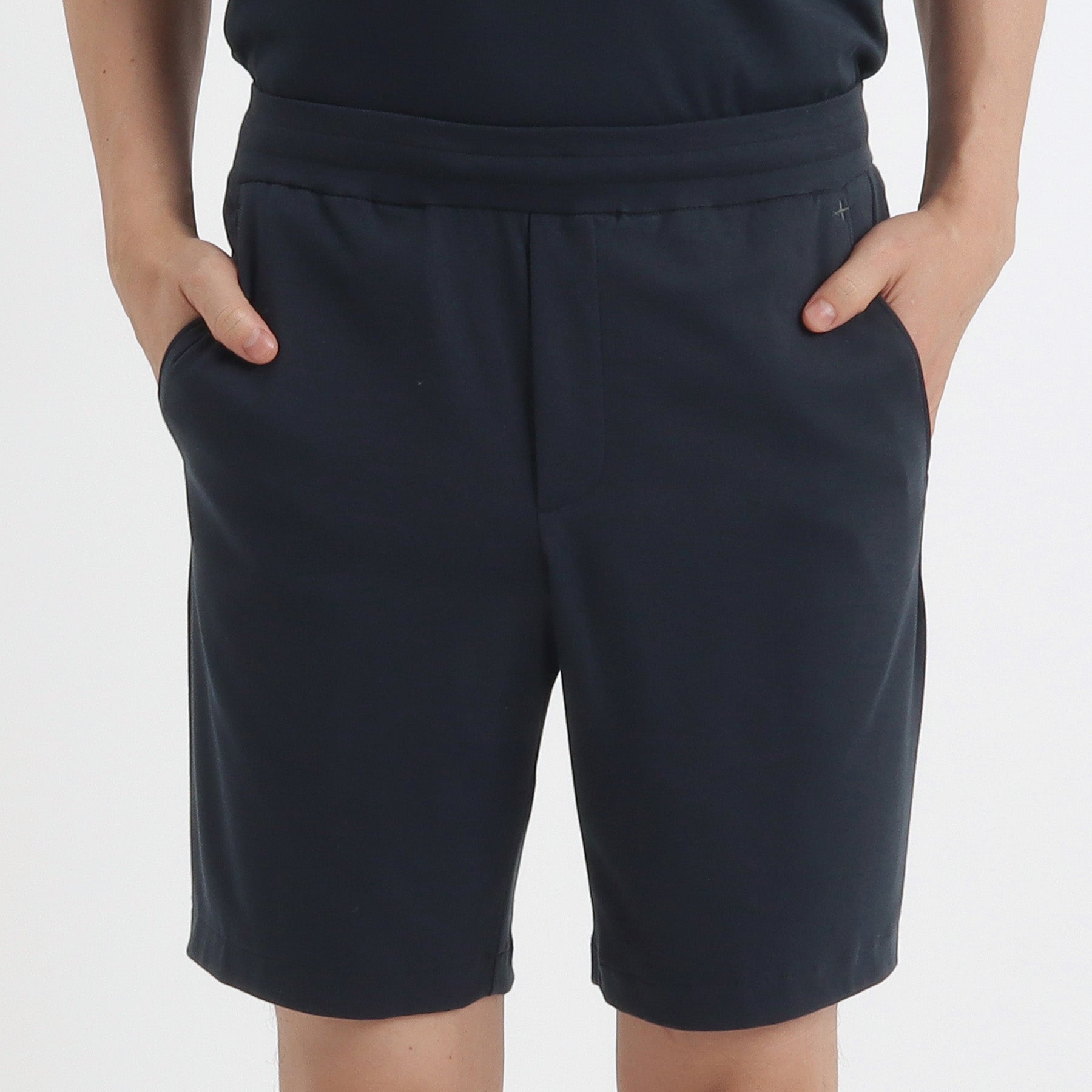 SUVIN PLATINUM High Gauge Fraise Comfort Short Pants Color: Navy
