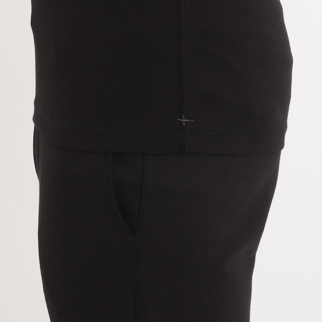 SUVIN PLATINUM High Gauge Fraise Comfort Tank Top Color: Black