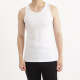 SUVIN PLATINUM High Gauge Fraise Comfort Tank Top Color: White