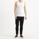 SUVIN PLATINUM High Gauge Fraise Comfort Tank Top Color: White