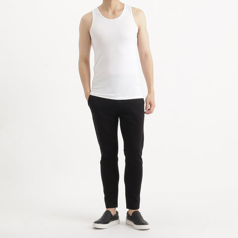 SUVIN PLATINUM High Gauge Fraise Comfort Tank Top Color: White