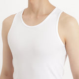 SUVIN PLATINUM High Gauge Fraise Comfort Tank Top Color: White