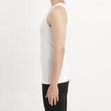 SUVIN PLATINUM High Gauge Fraise Comfort Tank Top Color: White
