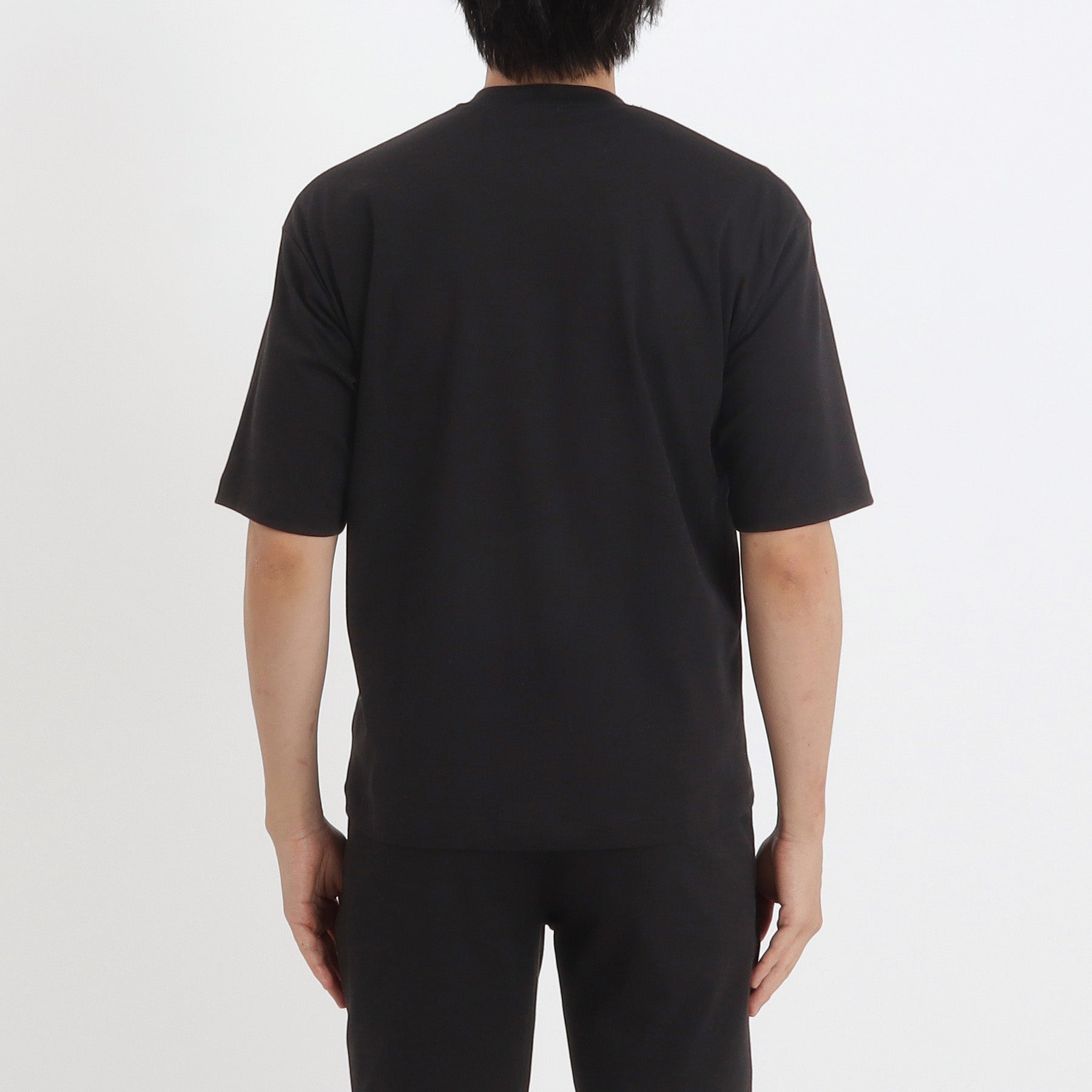 スビンプラチナム ハイゲージフライスコンフォートTシャツ ブラック