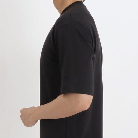 SUVIN PLATINUM High Gauge Fraise Comfort T-shirt Color: Black