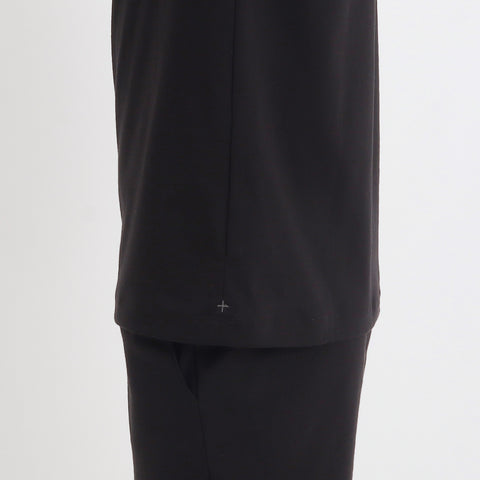 SUVIN PLATINUM High Gauge Fraise Comfort T-shirt Color: Black