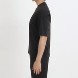 SUVIN PLATINUM High Gauge Fraise Comfort T-shirt Color: Black