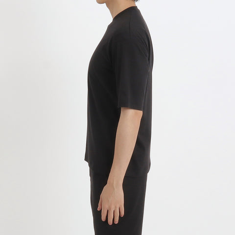 SUVIN PLATINUM High Gauge Fraise Comfort T-shirt Color: Black