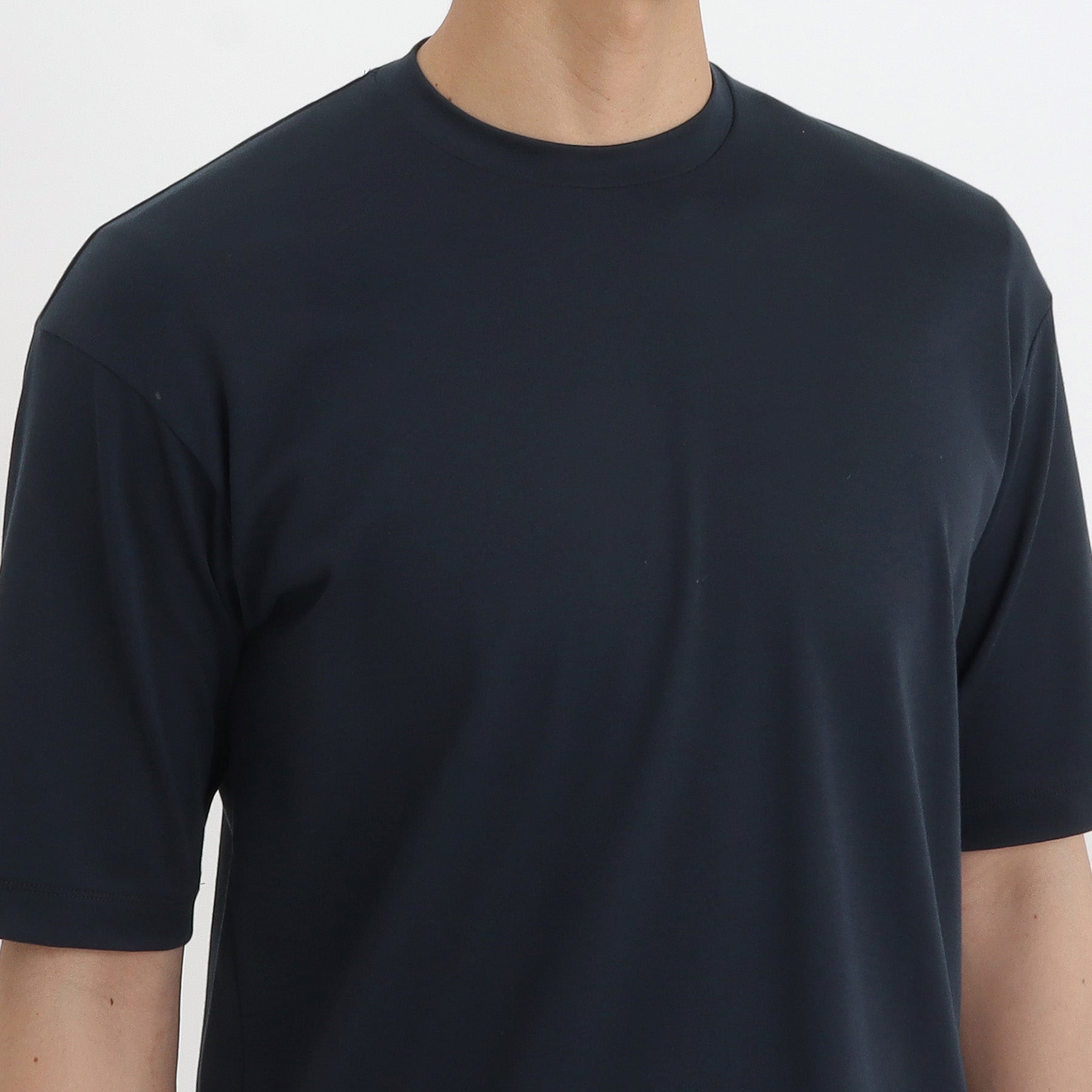 SUVIN PLATINUM High Gauge Fraise Comfort T-shirt Color: Navy
