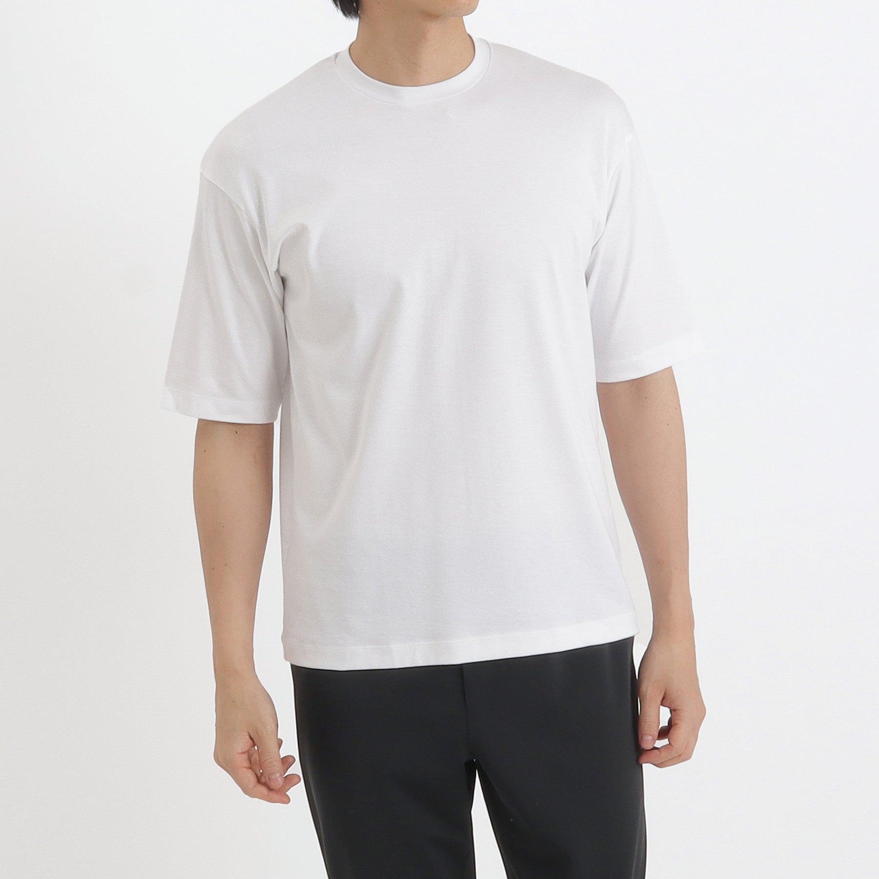 SUVIN PLATINUM High Gauge Fraise Comfort T-shirt Color: White