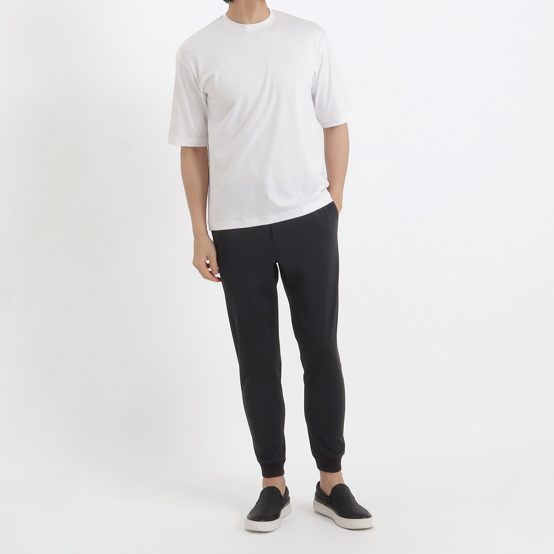 SUVIN PLATINUM High Gauge Fraise Comfort T-shirt Color: White