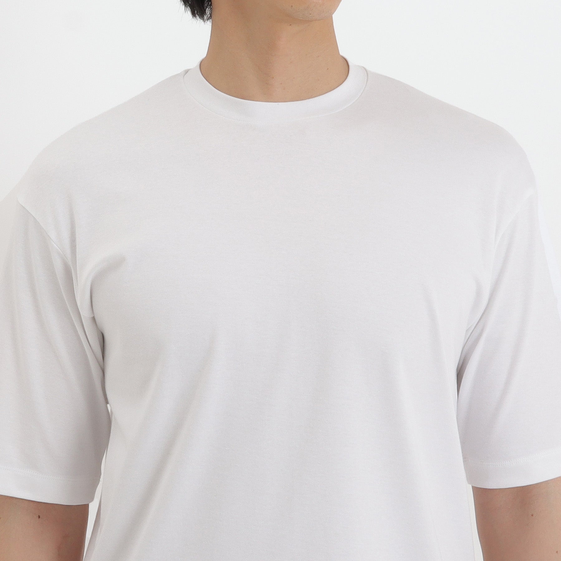 SUVIN PLATINUM High Gauge Fraise Comfort T-shirt Color: White