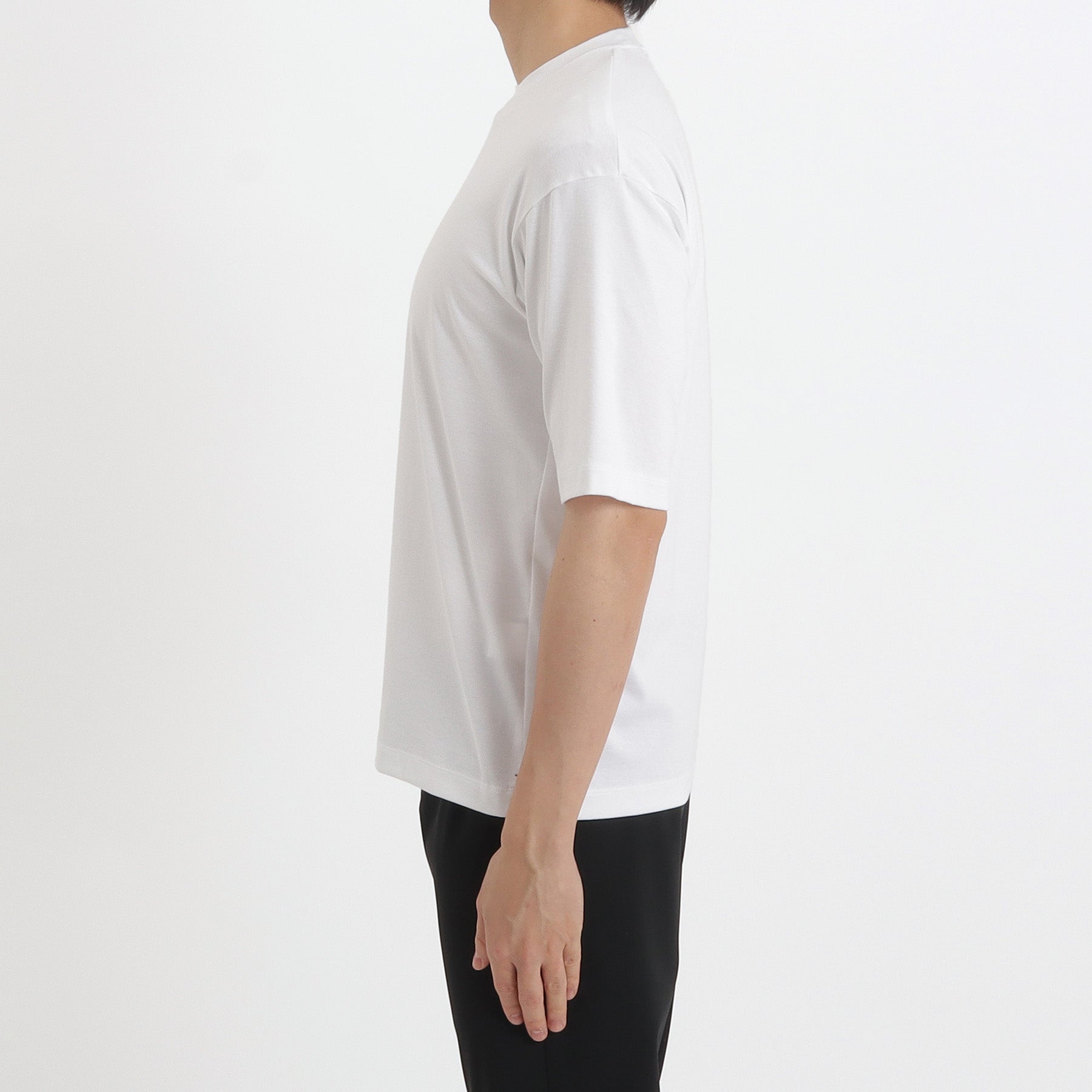 SUVIN PLATINUM High Gauge Fraise Comfort T-shirt Color: White