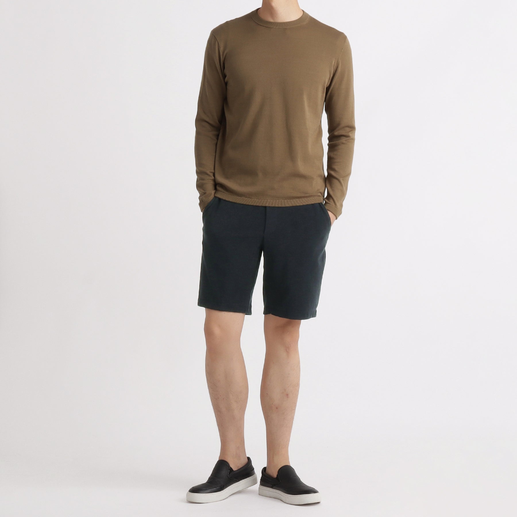 Micro Pile Comfort Short Pants Color: Navy