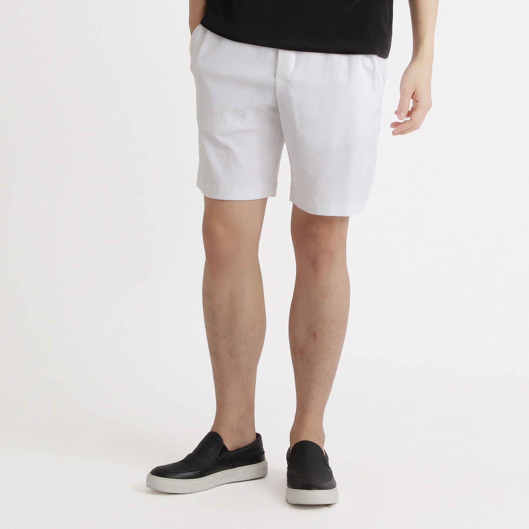 Micro Pile Comfort Short Pants Color: White