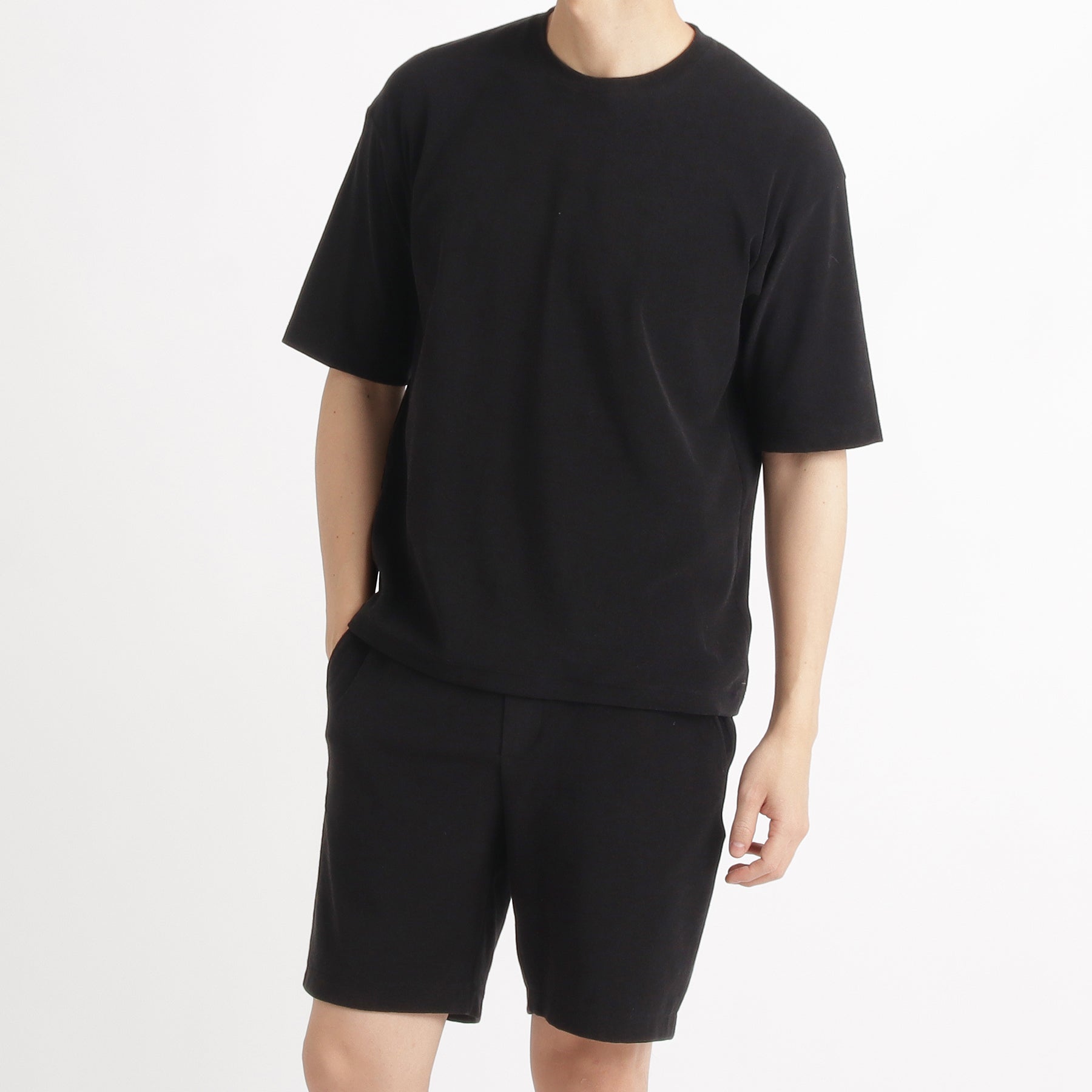 スビンプラチナムマイクロパイル コンフォートTシャツ ブラック