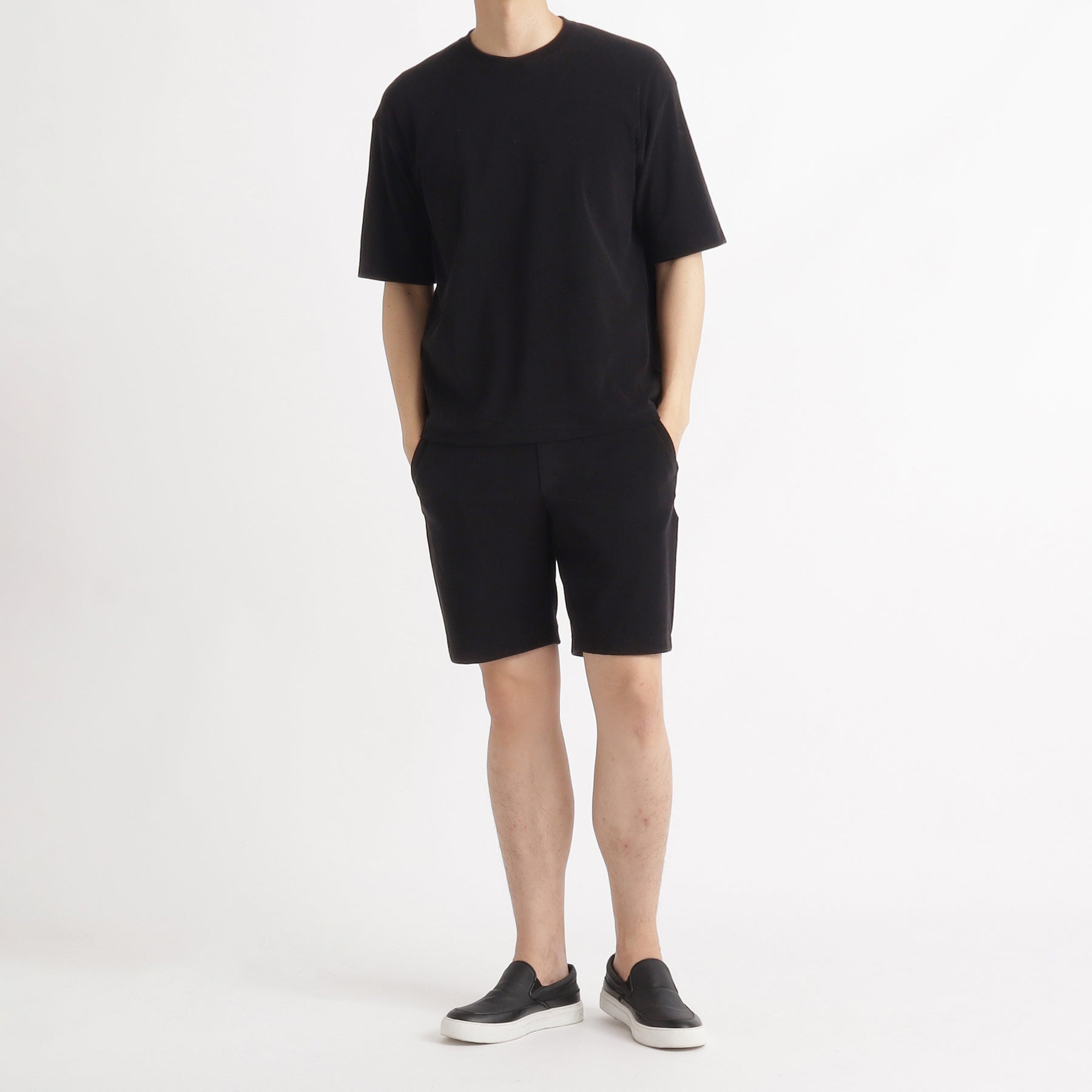 スビンプラチナムマイクロパイル コンフォートTシャツ ブラック
