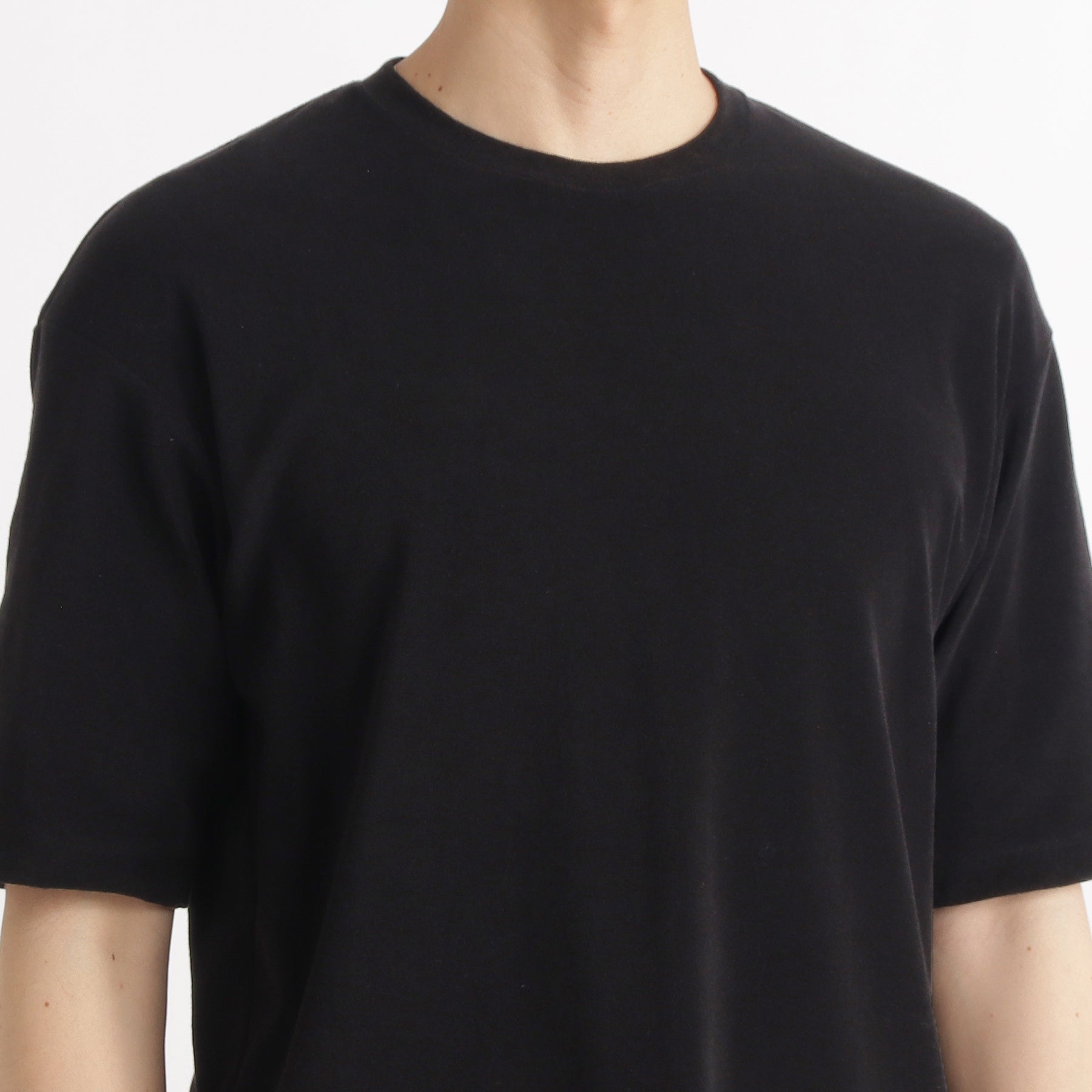 スビンプラチナムマイクロパイル コンフォートTシャツ ブラック