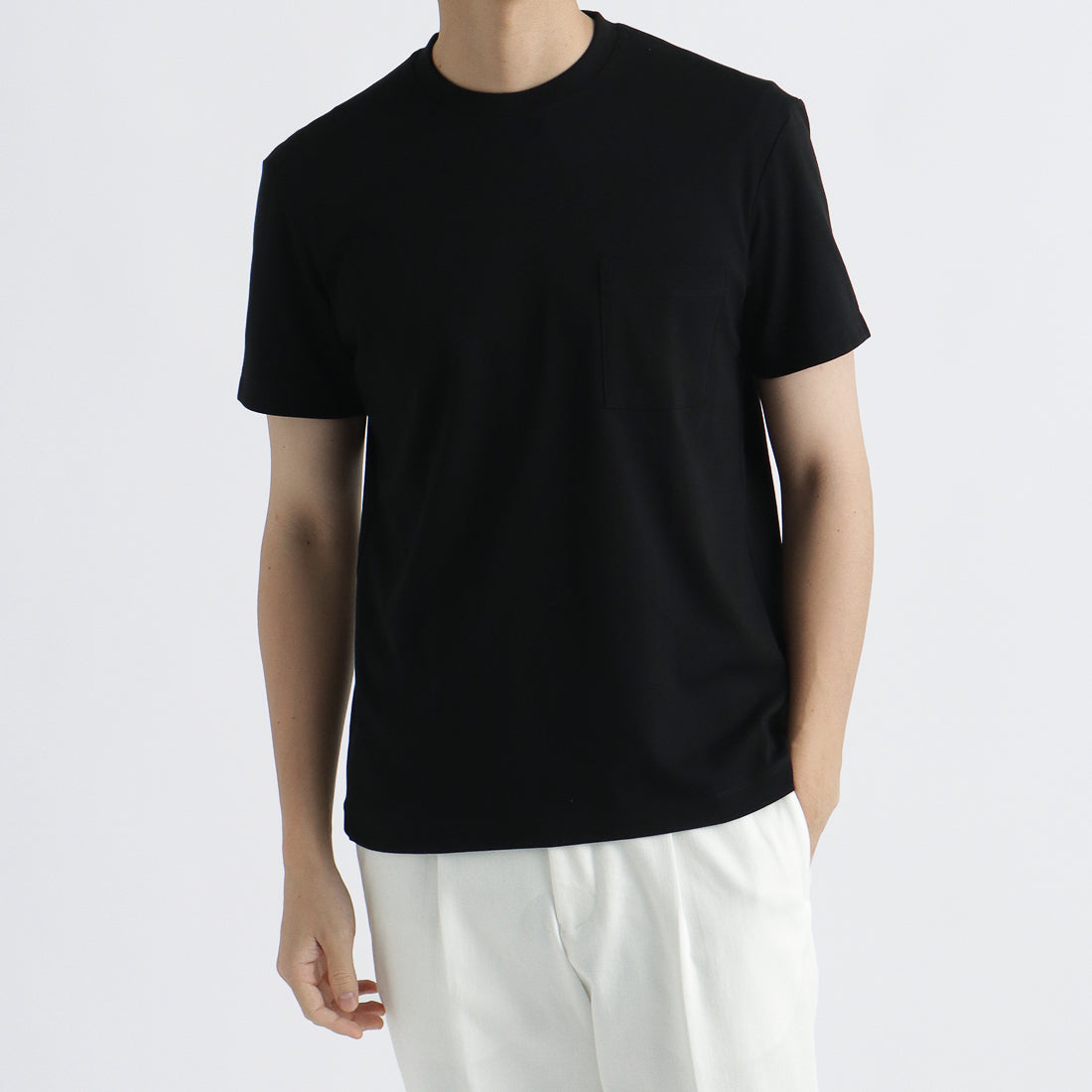 【リニューアル】+C定番 Tailored Pocket T-shirt Color: Black