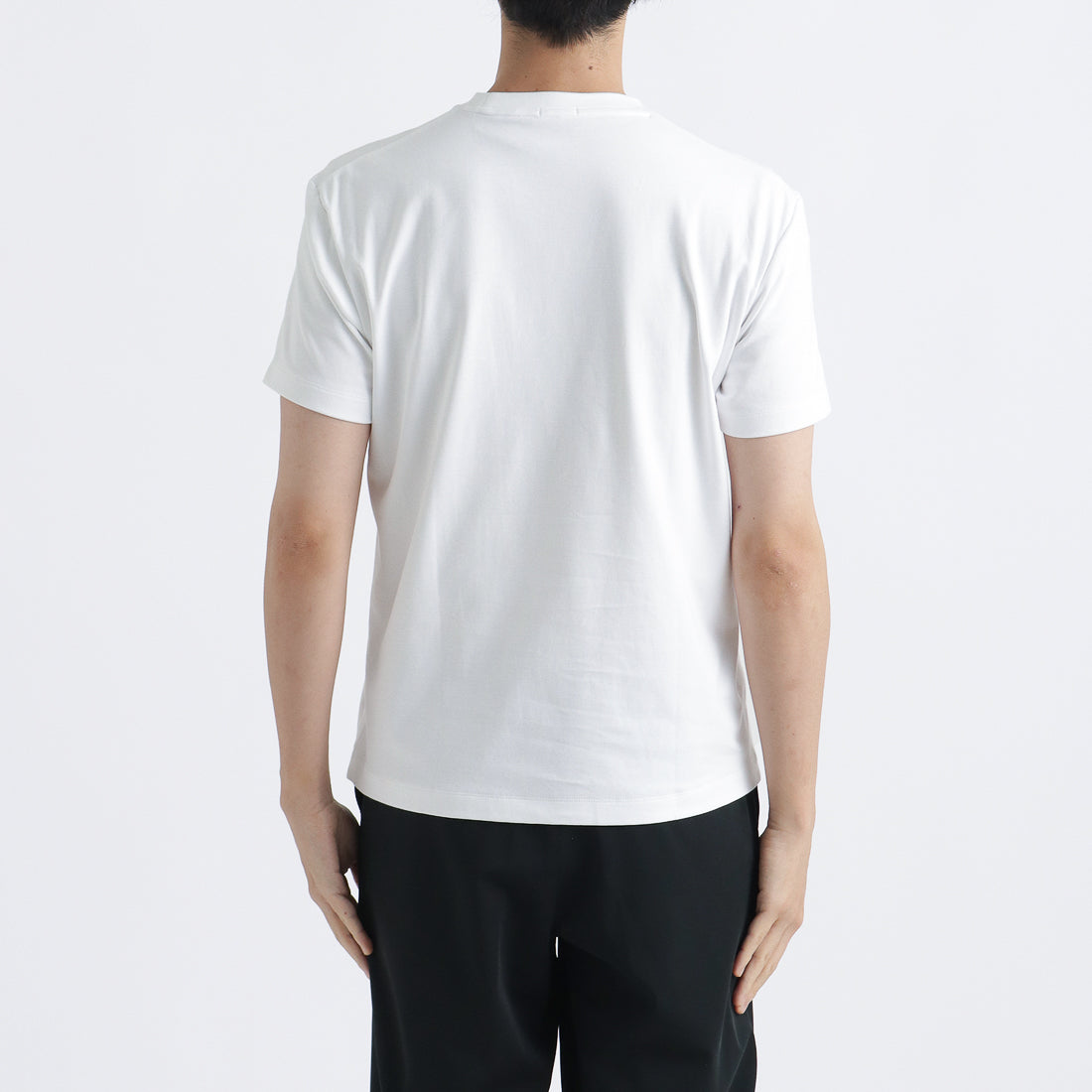 スビンプラチナムスムース テーラードポケットTシャツ ホワイト