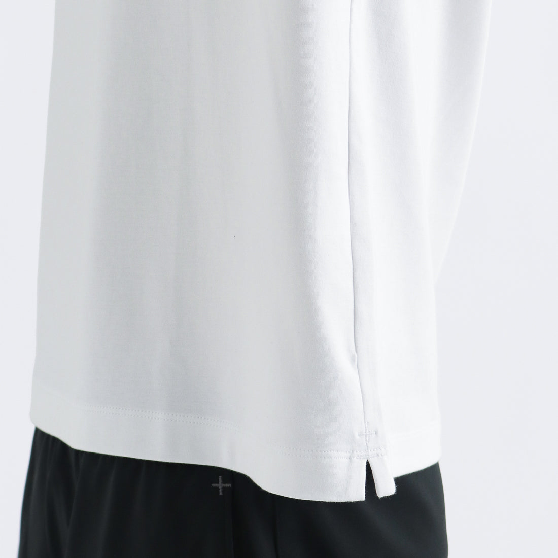スビンプラチナムスムース テーラードポケットTシャツ ホワイト