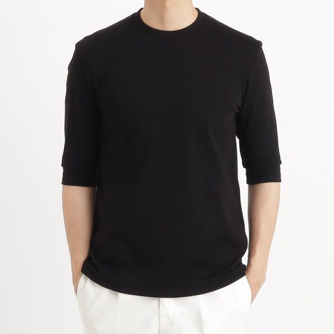 Tailored Half Sleeve T-shirt Color: Black
