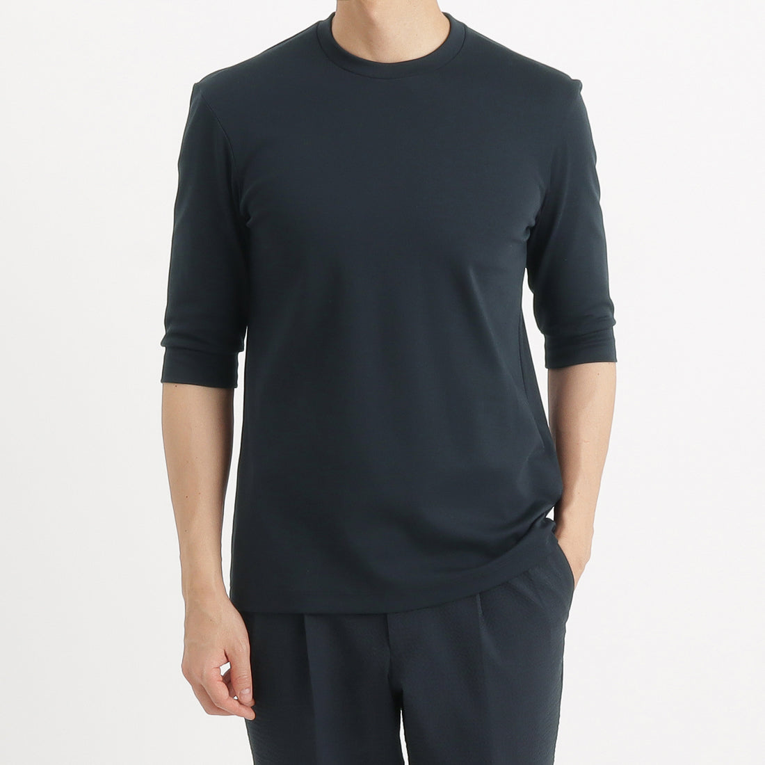 Tailored Half Sleeve T-shirt Color: Navy