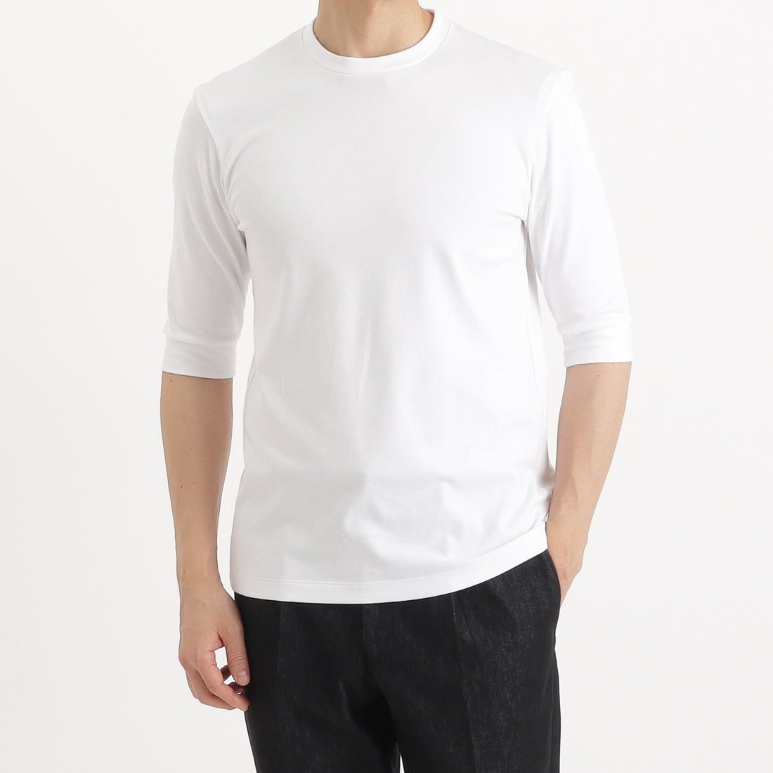Tailored Half Sleeve T-shirt Color: White