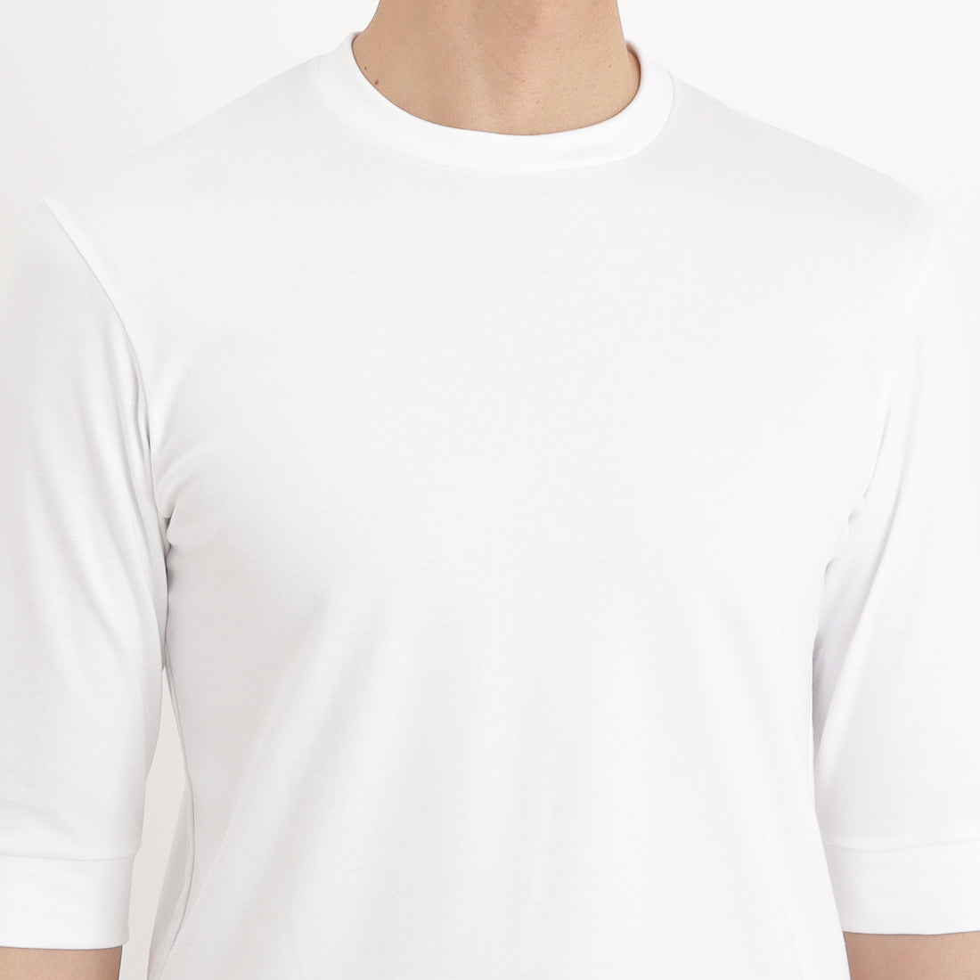 Tailored Half Sleeve T-shirt Color: White