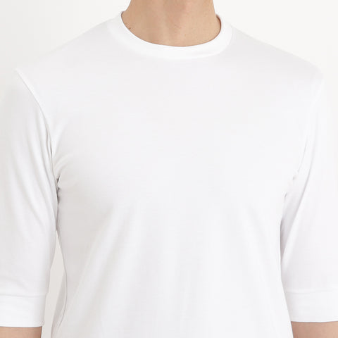 Tailored Half Sleeve T-shirt Color: White