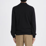 【10月上旬発送予定】SUVIN PLATINUM Zip Up Knit Color: Black