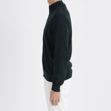 【10月上旬発送予定】SUVIN PLATINUM Zip Up Knit Color: Navy