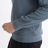 SUVIN PLATINUM Zip Up Knit Color: Slate Blue