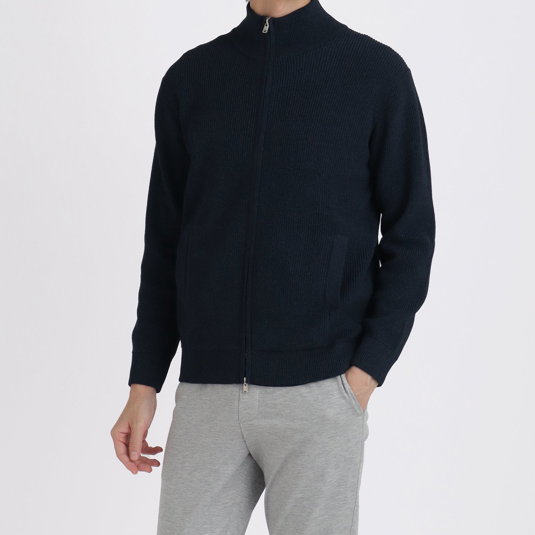 TECHTWEED®(テックツイード) ドライバーズニット ネイビー