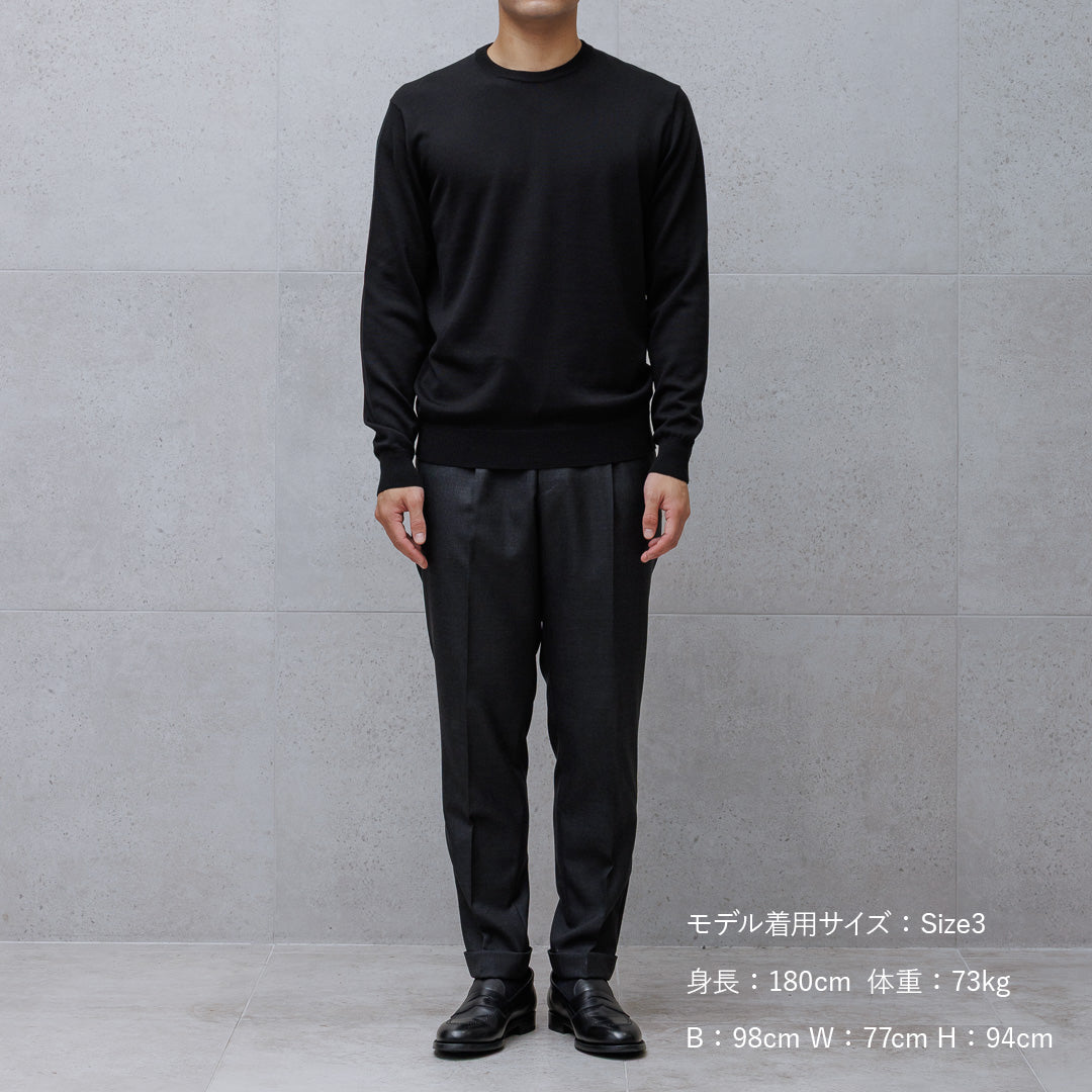 TECHWOOL🄬 Crew Neck Knit Color: Black
