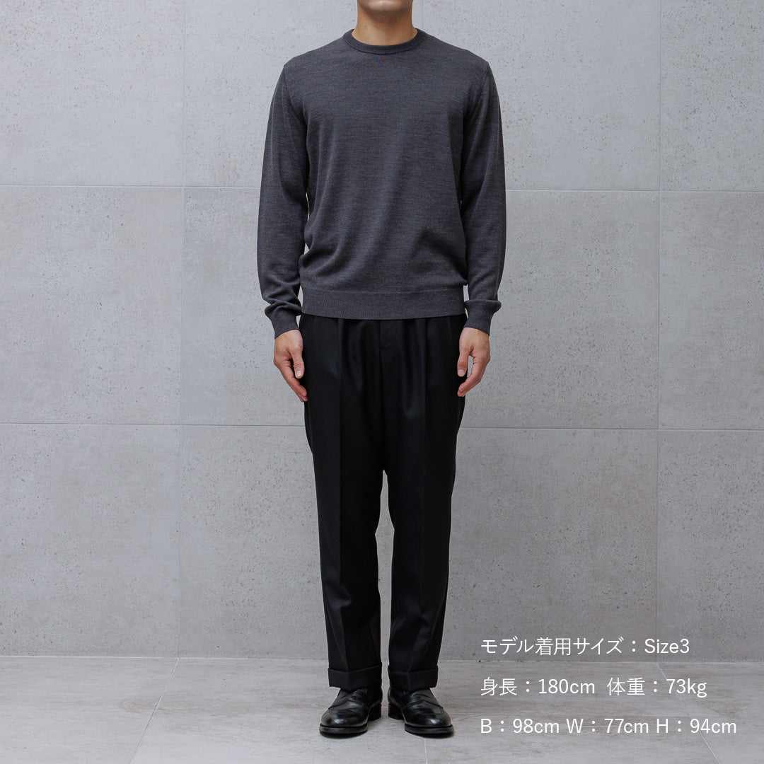 TECHWOOL🄬 Crew Neck Knit Color: Charcoal