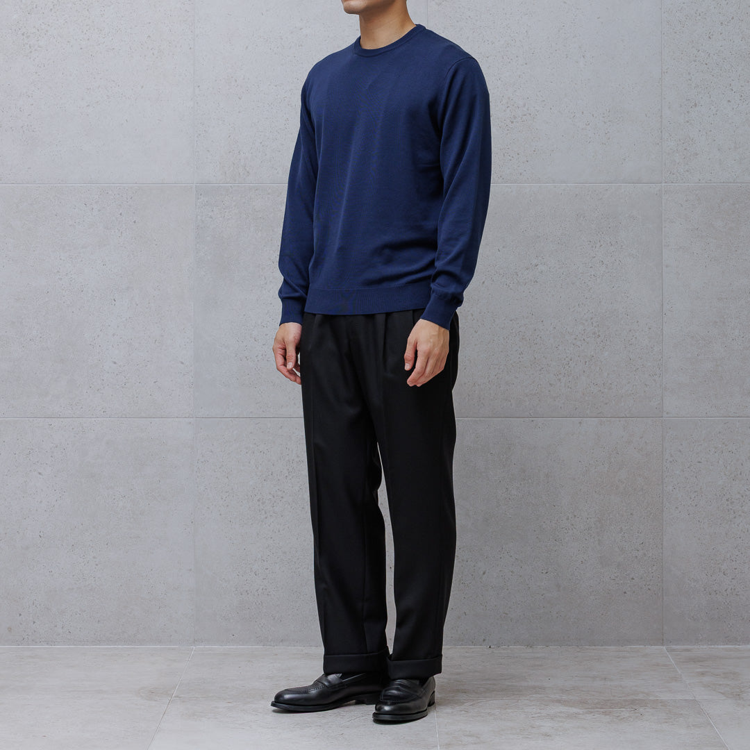 TECHWOOL🄬 Crew Neck Knit Color: Deep Blue