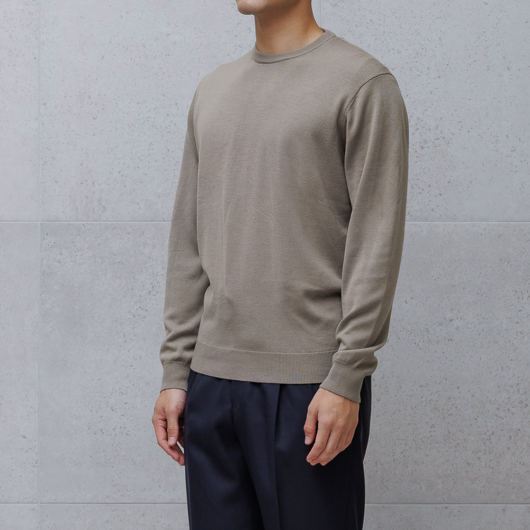 TECHWOOL🄬 Crew Neck Knit Color: Greige