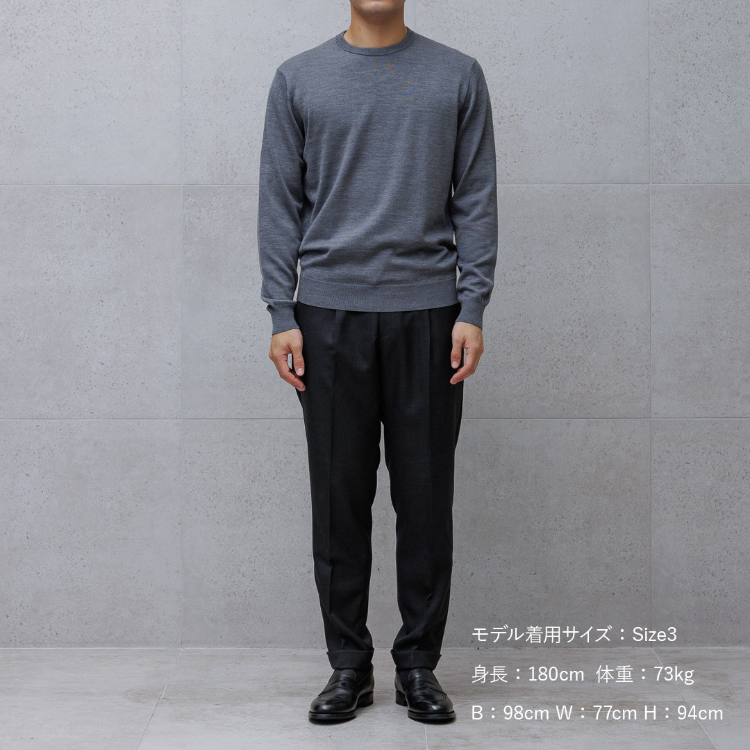 TECHWOOL🄬 Crew Neck Knit Color: Midium Gray