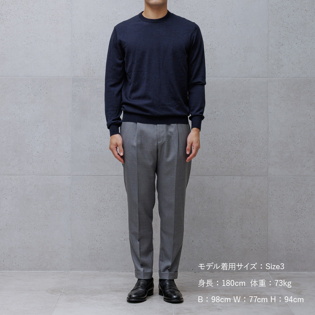 TECHWOOL🄬 Crew Neck Knit Color: Navy