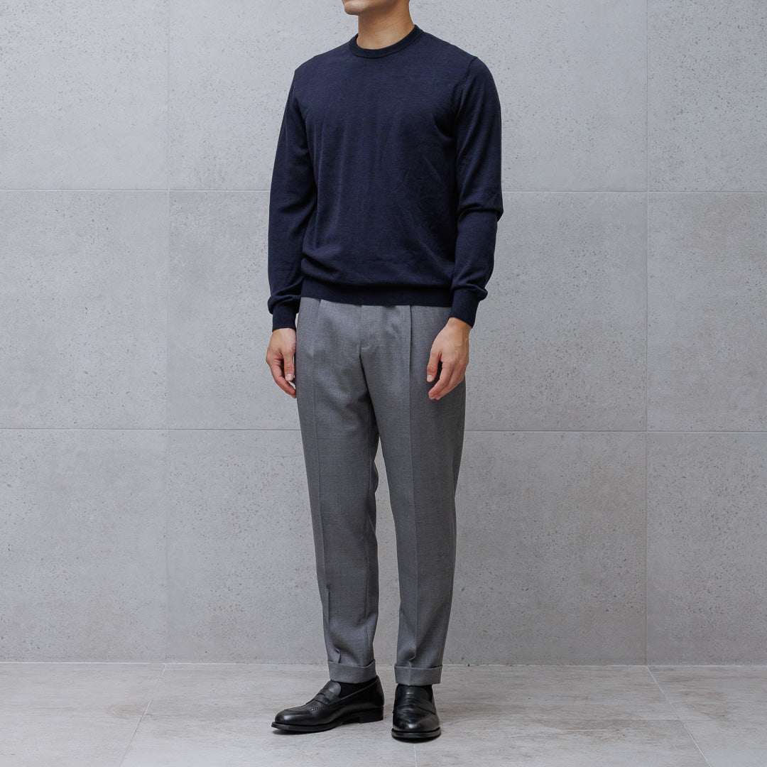 TECHWOOL🄬 Crew Neck Knit Color: Navy