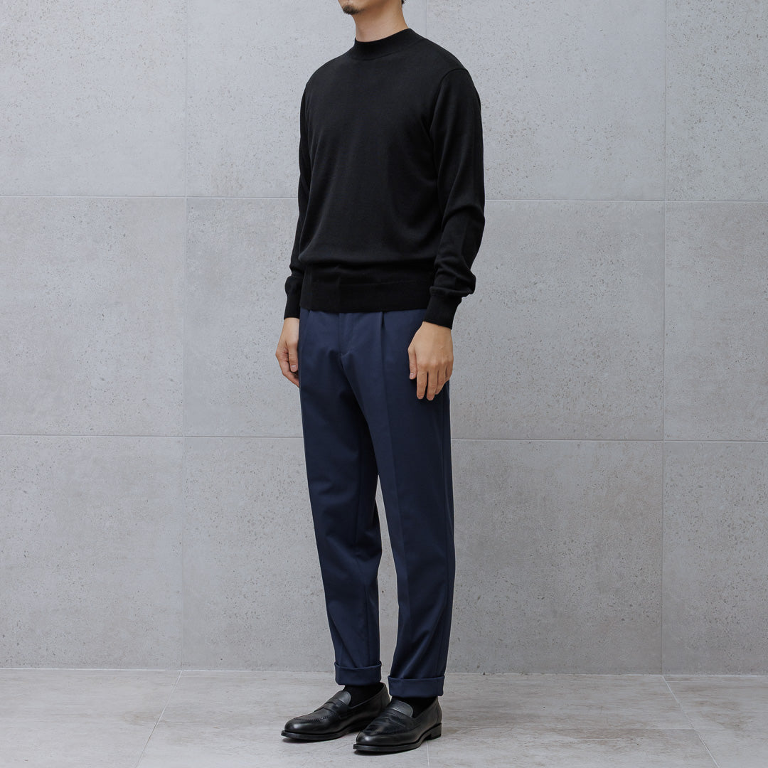 TECHWOOL🄬 Mock Neck Knit Color: Black