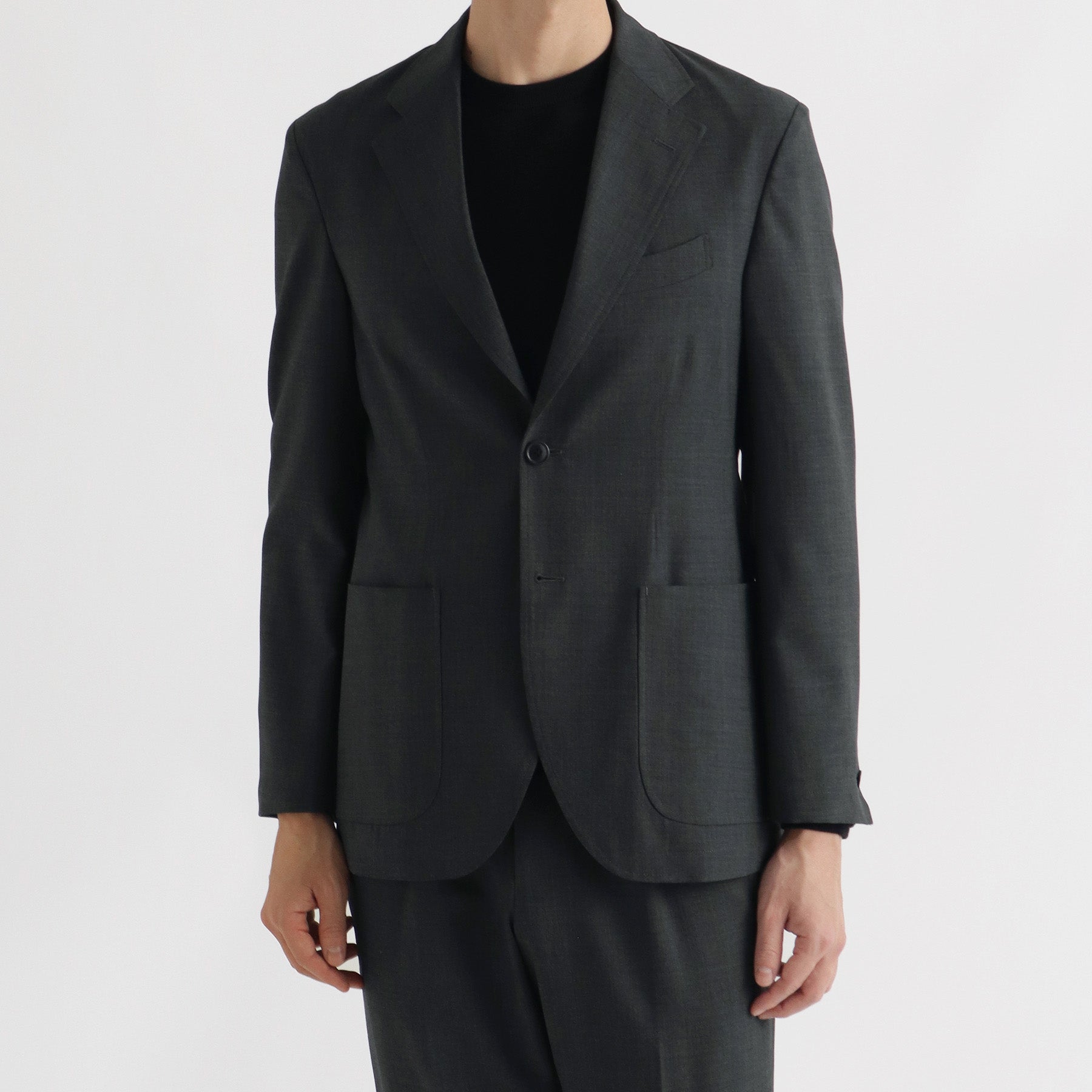 テックウール®トロピカル イージージャケット チャコール | ＋CLOTHET